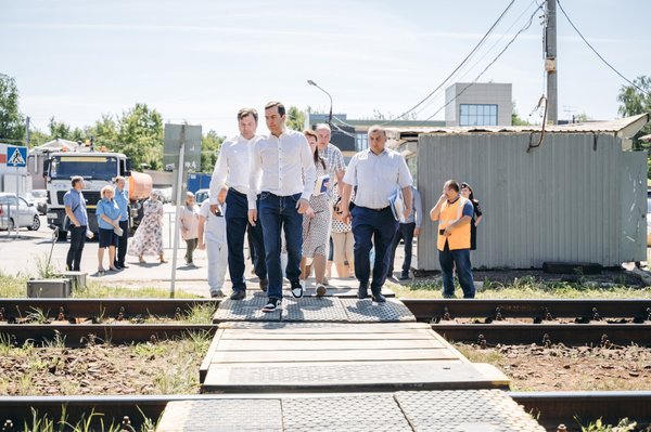 Комиссия по профилактике травматизма и повышению уровня безопасности граждан при нахождении на объектах железнодорожного транспорта под председательством Главы городского округа Щёлково прошла на ж/д платформе «Загорянская»