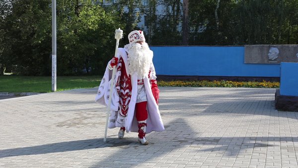 Дед Мороз принял участие в выборах губернатора Московской области