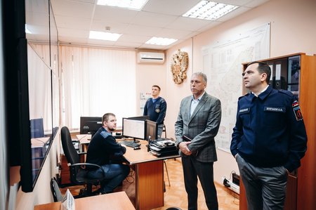 Андрей Булгаков посетил Ситуационный центр ЕДДС в Щёлково