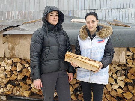 Григор Агекян приобрел дрова на холодный период