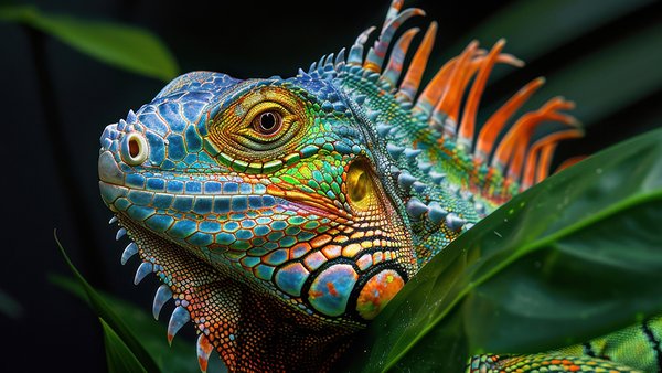 iguana-v-prirode-vblizi