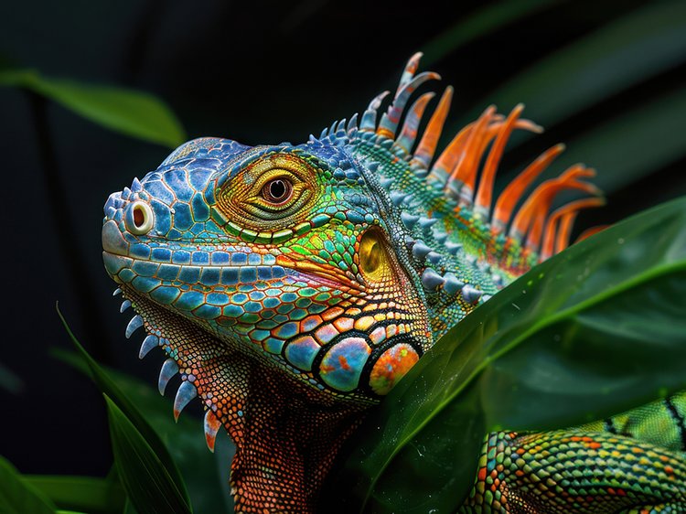 iguana-v-prirode-vblizi
