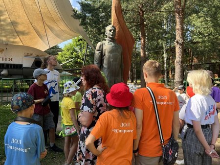 Дети из летнего лагеря «Юнармеец» посетили музей
