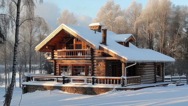 photorealistic-wooden-house-with-timber-structure