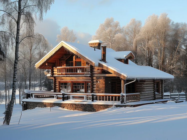 photorealistic-wooden-house-with-timber-structure