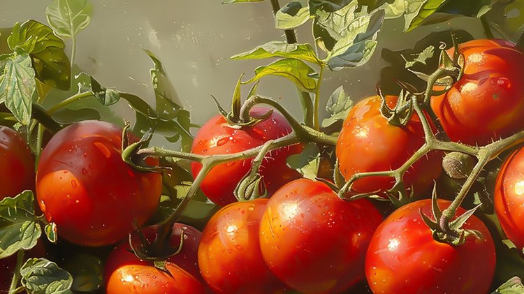 tomatoes-growing-garden