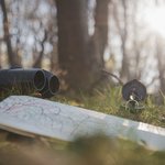 various-travel-objects-grass